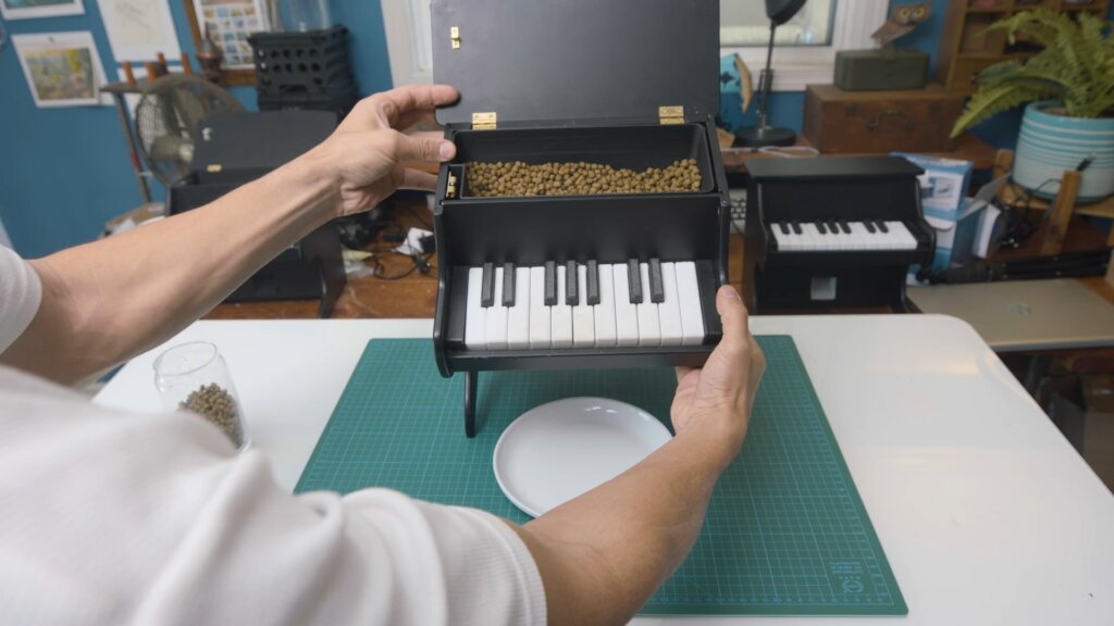 Featured image for the cat piano feeder guide
