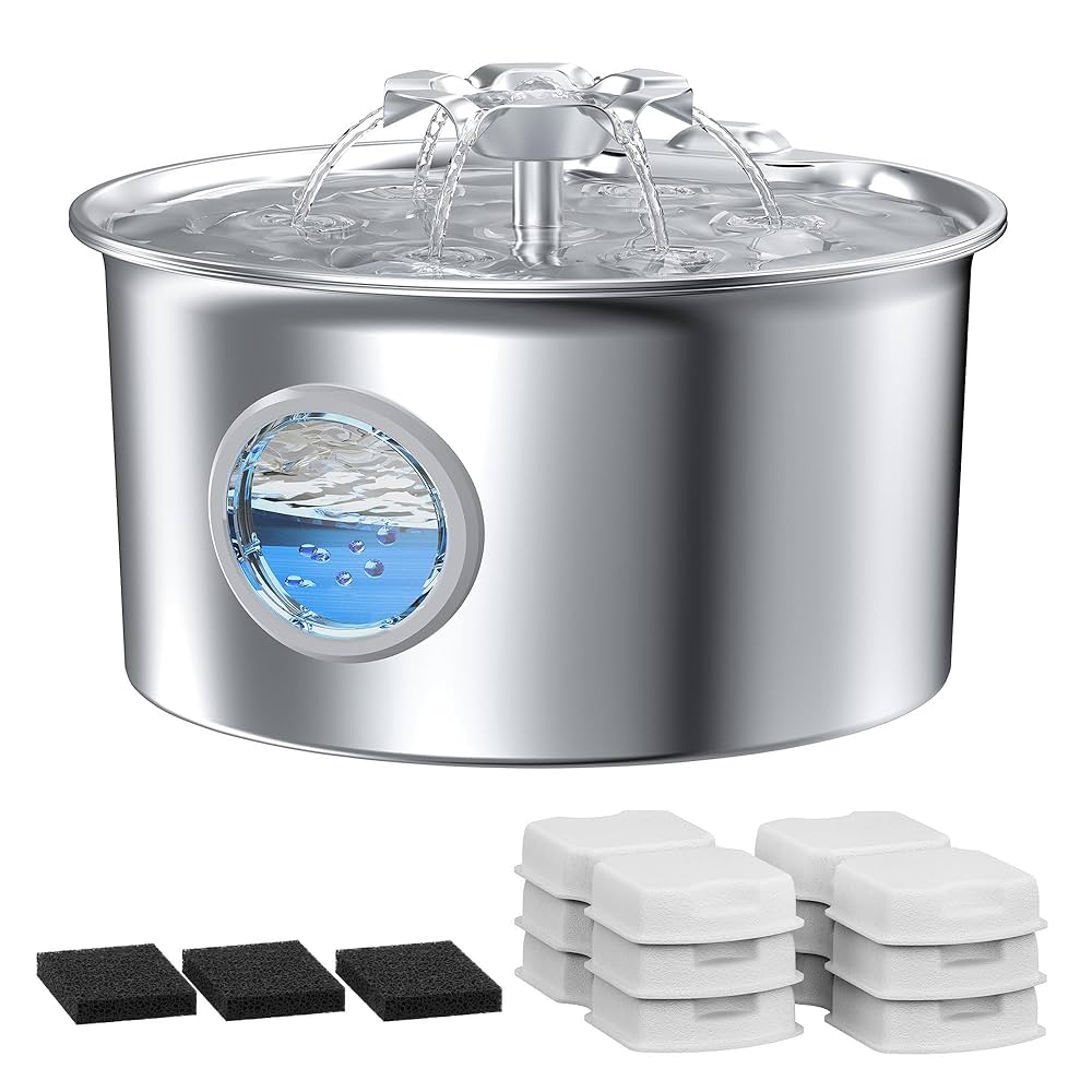 An application scenario or product detail of cat water bowl with filter - Image 1