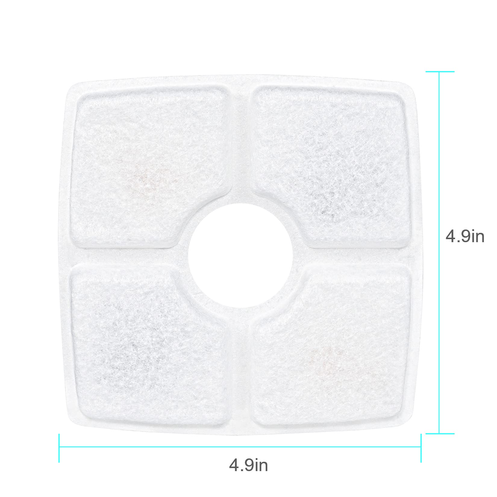 An application scenario or product detail of cat water fountain filter square - Image 10