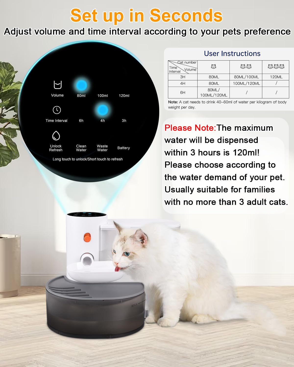 An application scenario or product detail of cat water fountain no filter - Image 14