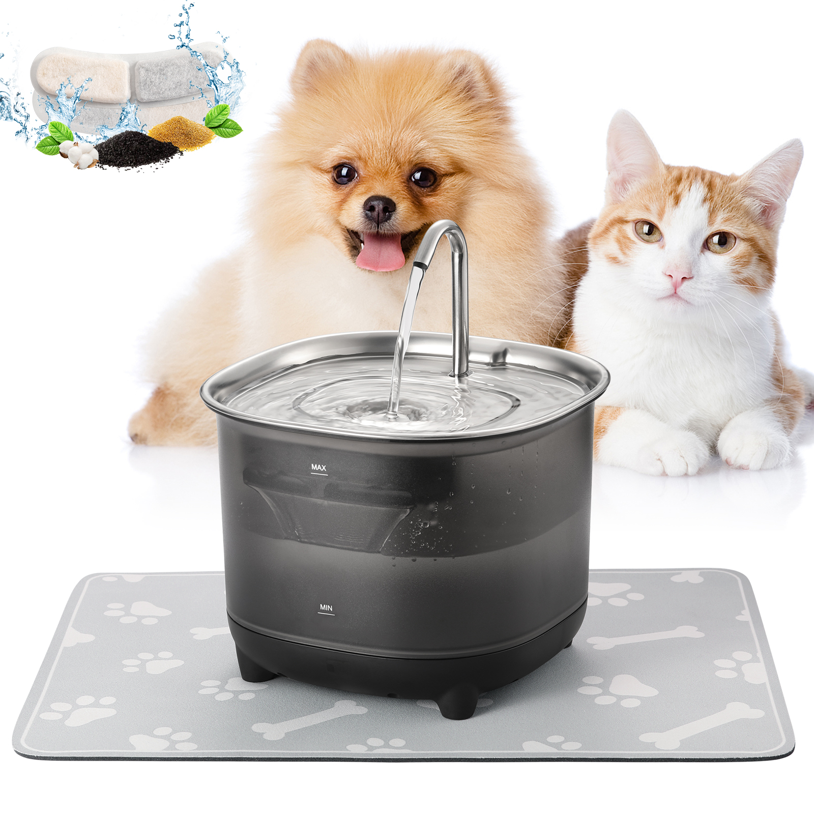 An application scenario or product detail of cat water fountain no filter - Image 19