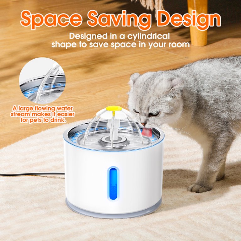 An application scenario or product detail of cat water fountain that doesn t get slimy - Image 17