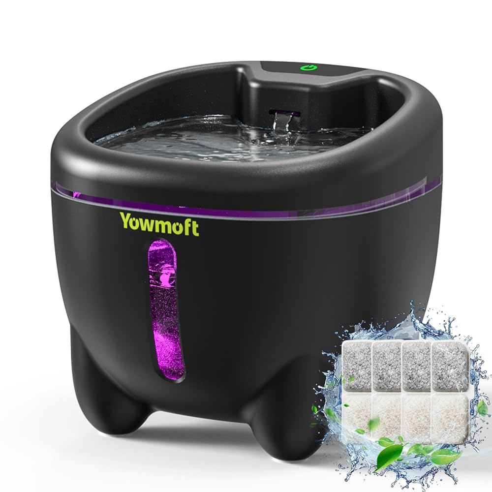 An application scenario or product detail of cat water fountain with uv light - Image 1