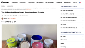 Cats.com - Dr. Catsby’s Water Bowl