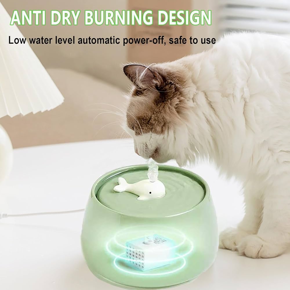 An application scenario or product detail of ceramic water dispenser for cats - Image 2