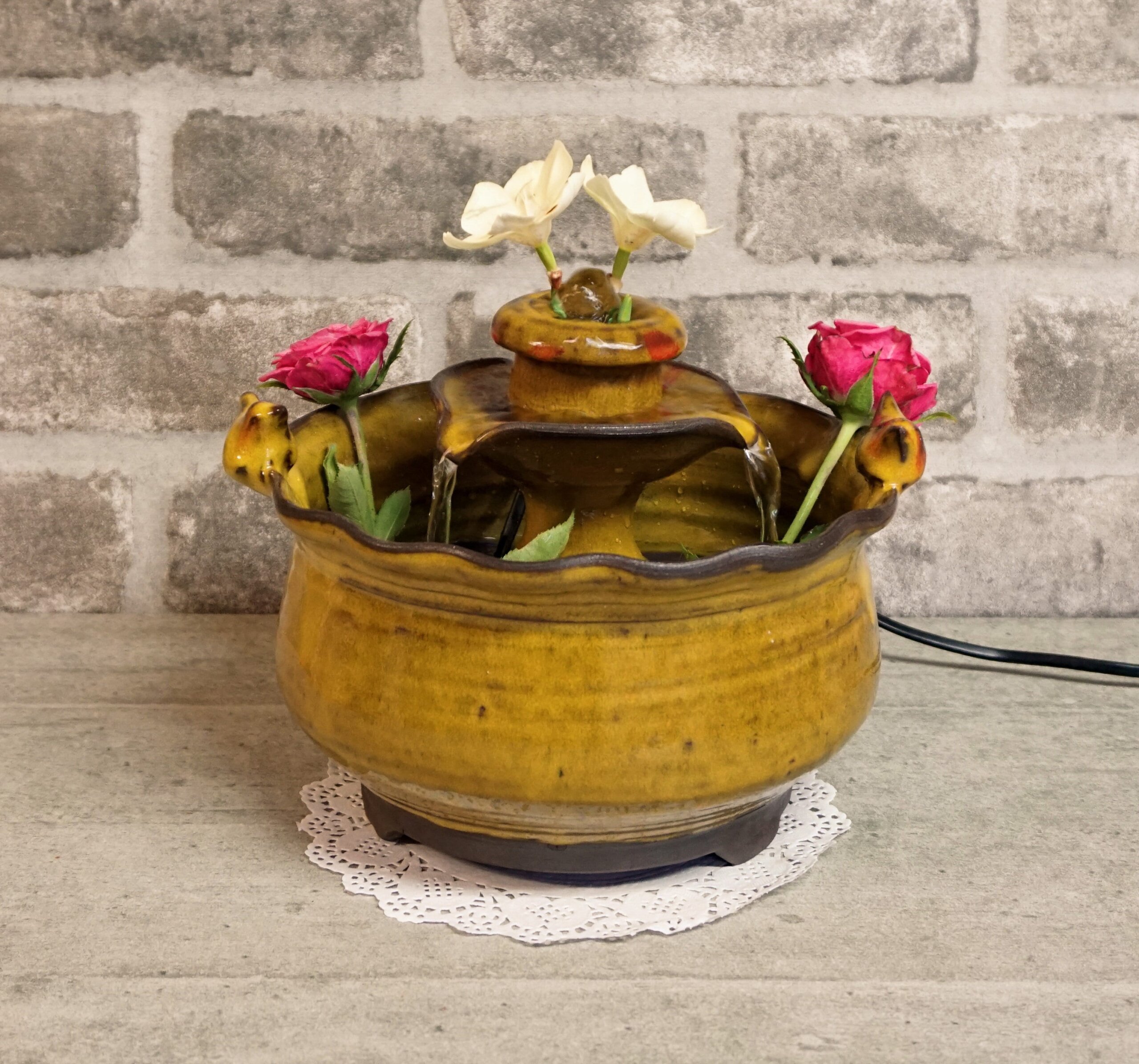 An application scenario or product detail of ceramic waterfall fountain - Image 1