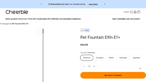 Cheerble - Pet Fountain Elfin E1+