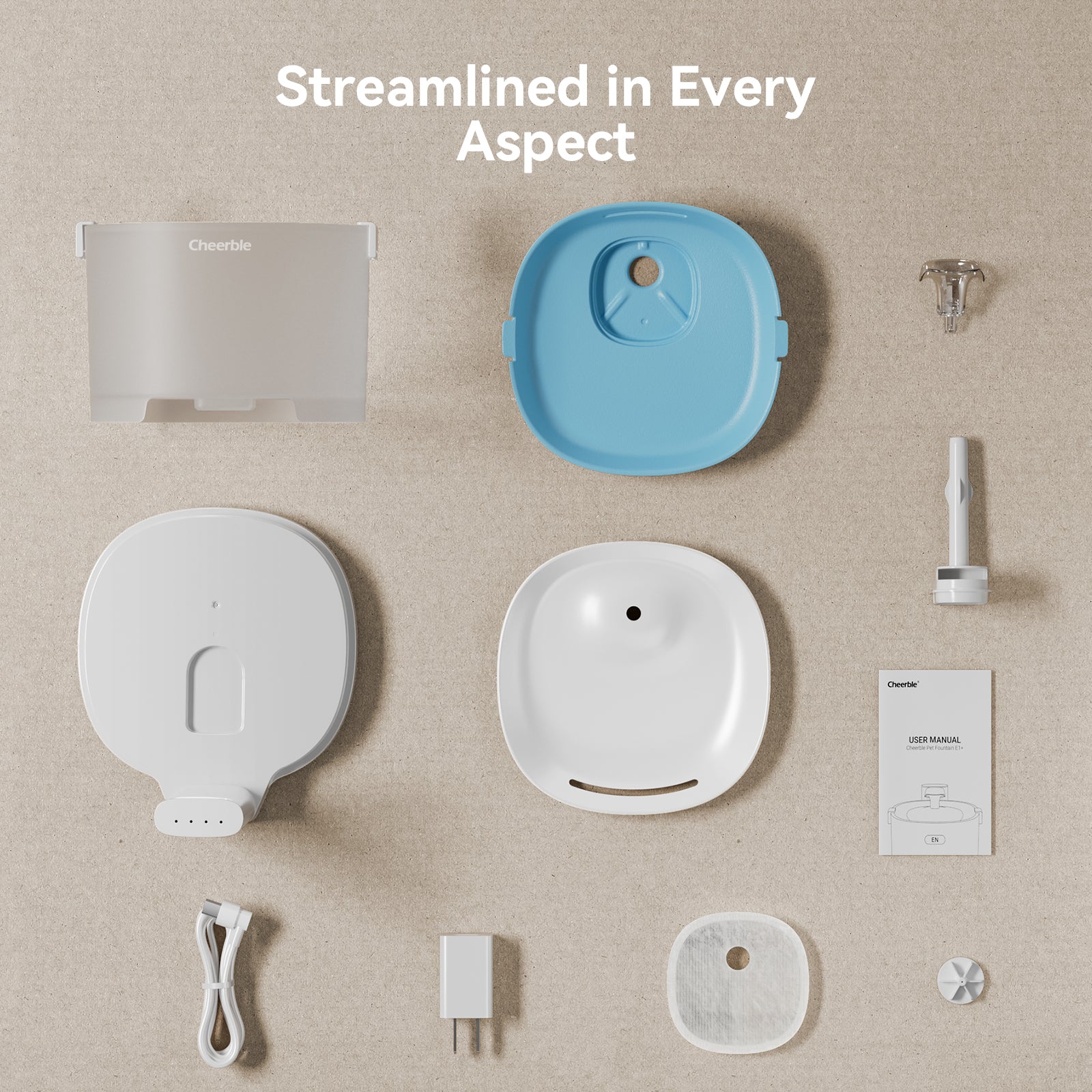 An application scenario or product detail of cheerble water fountain manual - Image 3