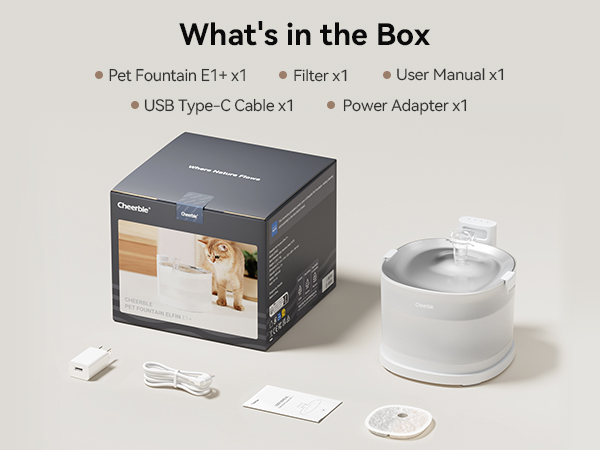 An application scenario or product detail of cheerble water fountain manual - Image 19