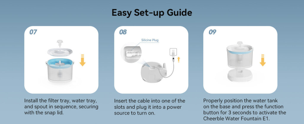 Featured image for the cheerble water fountain manual guide