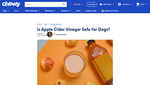 Chewy - Apple Cider Vinegar for Dogs