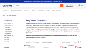 Closer Pets - Large Two-Level Dog Water Fountain