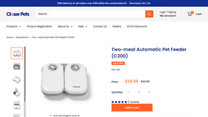 Closer Pets - Two-meal Automatic Pet Feeder