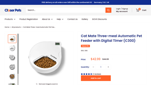Cat Mate - Three-meal Automatic Pet Feeder