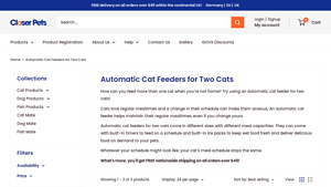 Closer Pets - Automatic Cat Feeder for Two Cats