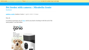 Mirabella - Pet Feeder with Camera