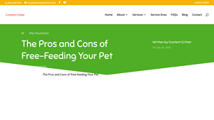 Content Critter - Free-Feeding Guide