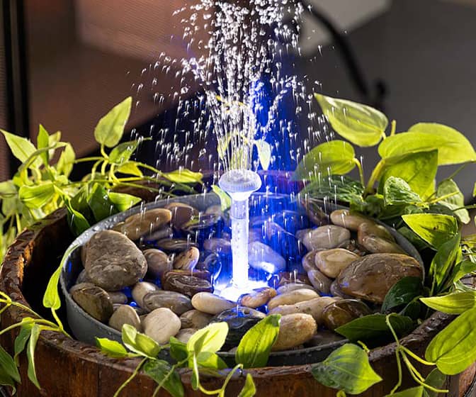 An application scenario or product detail of cordless water fountain outdoor - Image 14