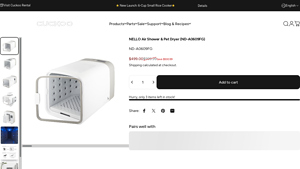 Cuckoo America - NELLO Air Shower & Pet Dryer