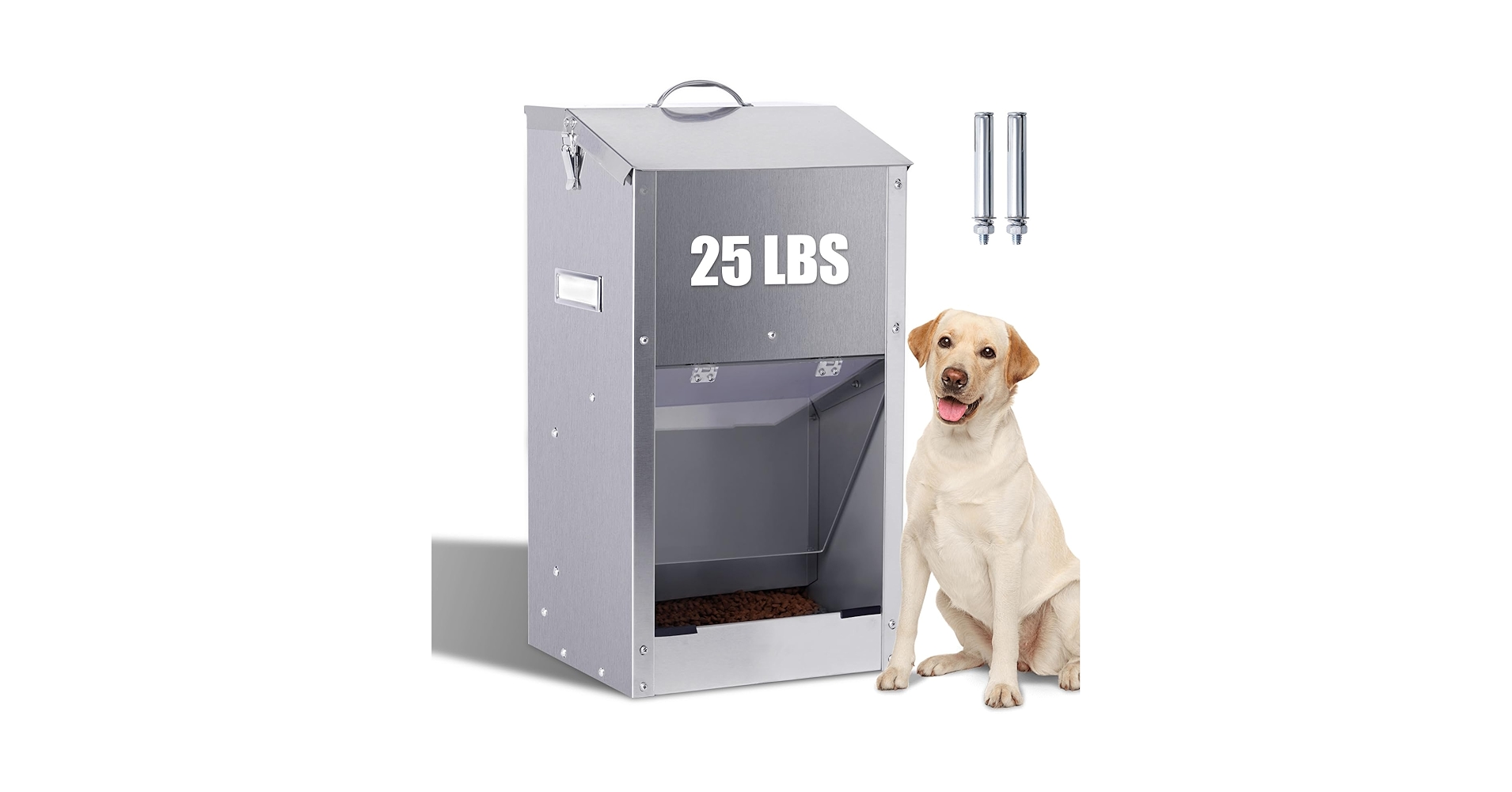 An application scenario or product detail of dog feeder with lever - Image 9