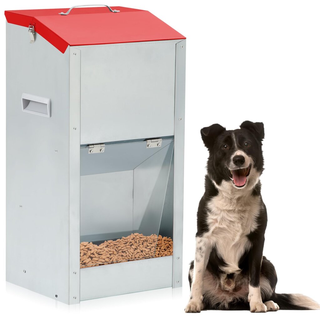 Featured image for the dog feeder with lever guide