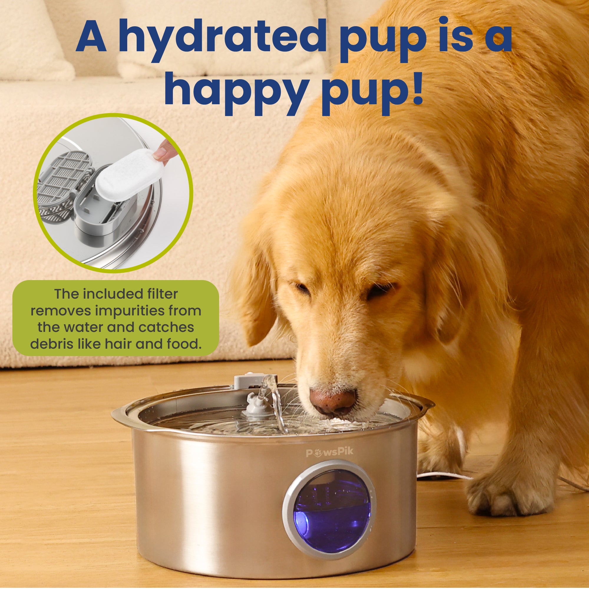 An application scenario or product detail of dog filtered water fountain - Image 16
