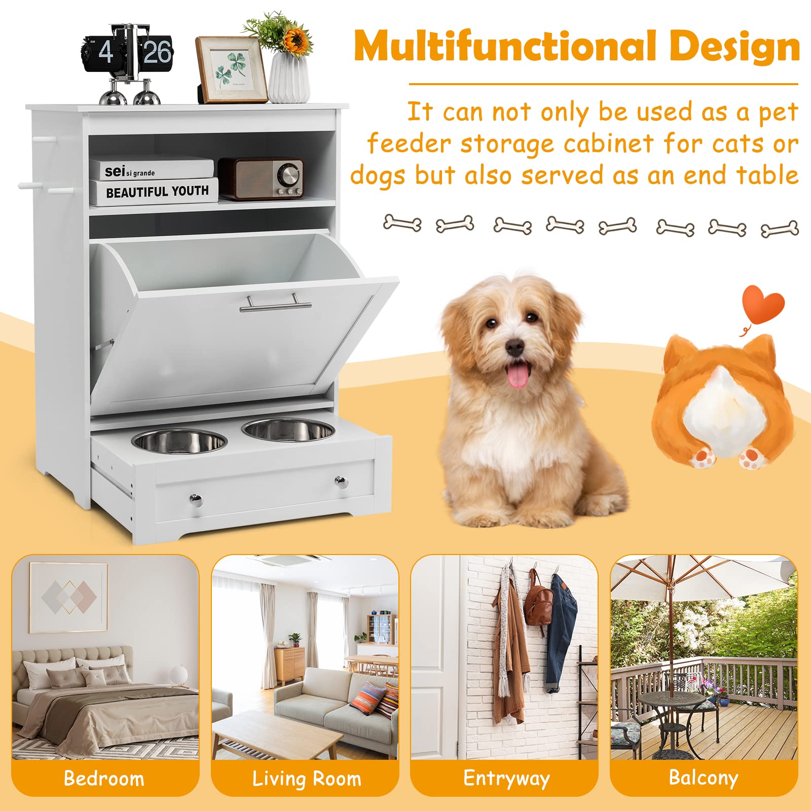 An application scenario or product detail of dog food storage and feeder - Image 3
