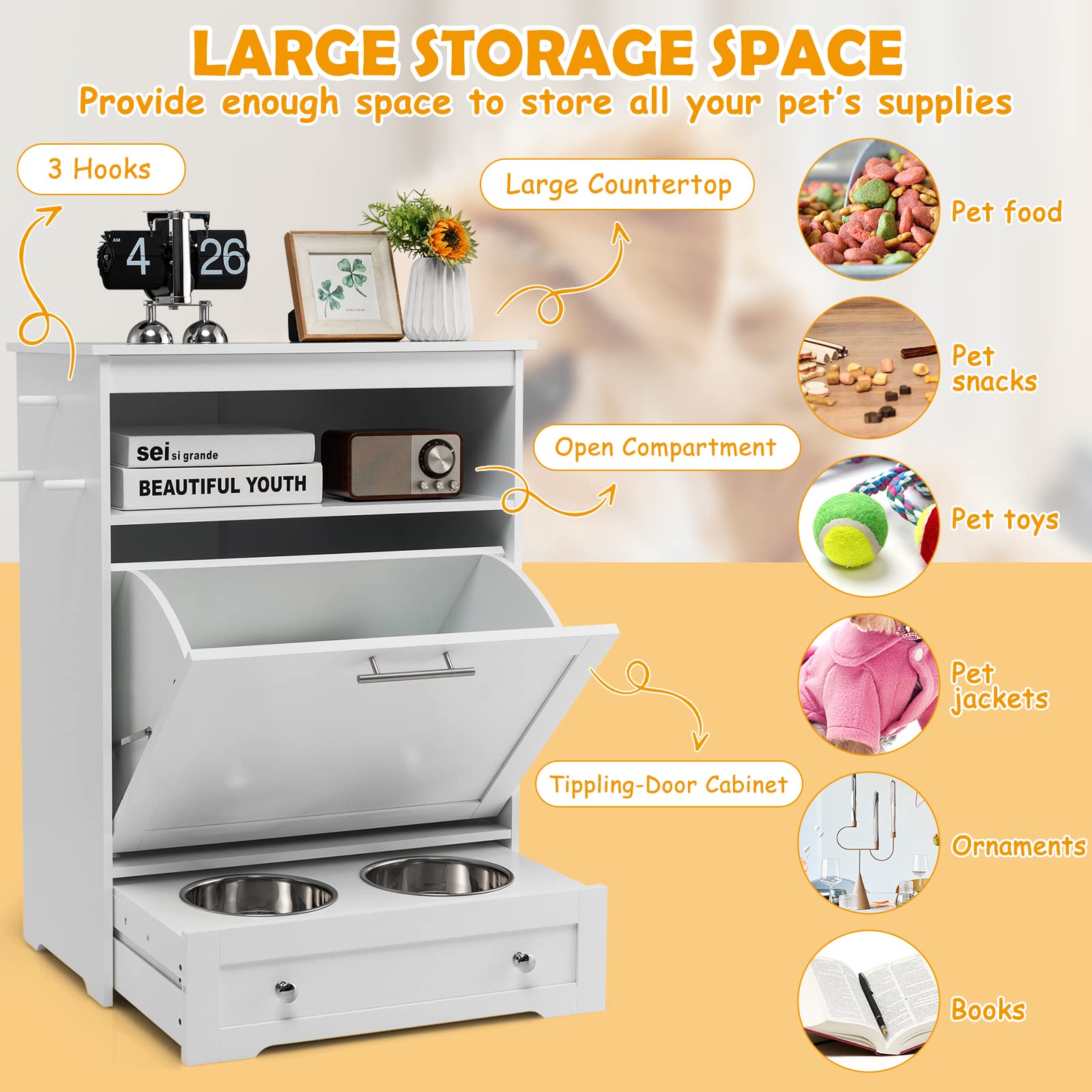An application scenario or product detail of dog food storage and feeder - Image 10