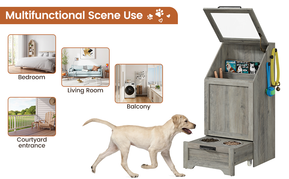 An application scenario or product detail of dog food storage and feeder - Image 18