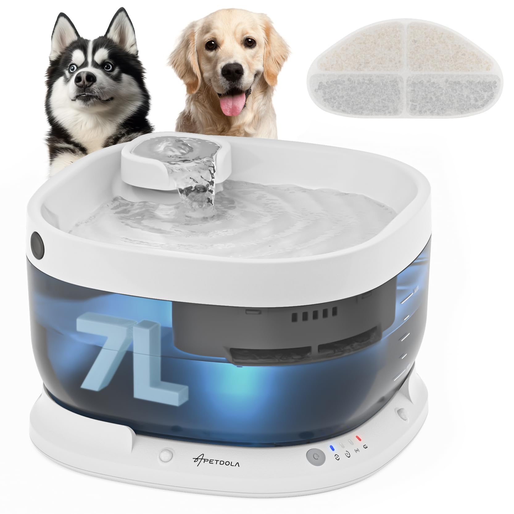 An application scenario or product detail of dog pet water fountain - Image 1