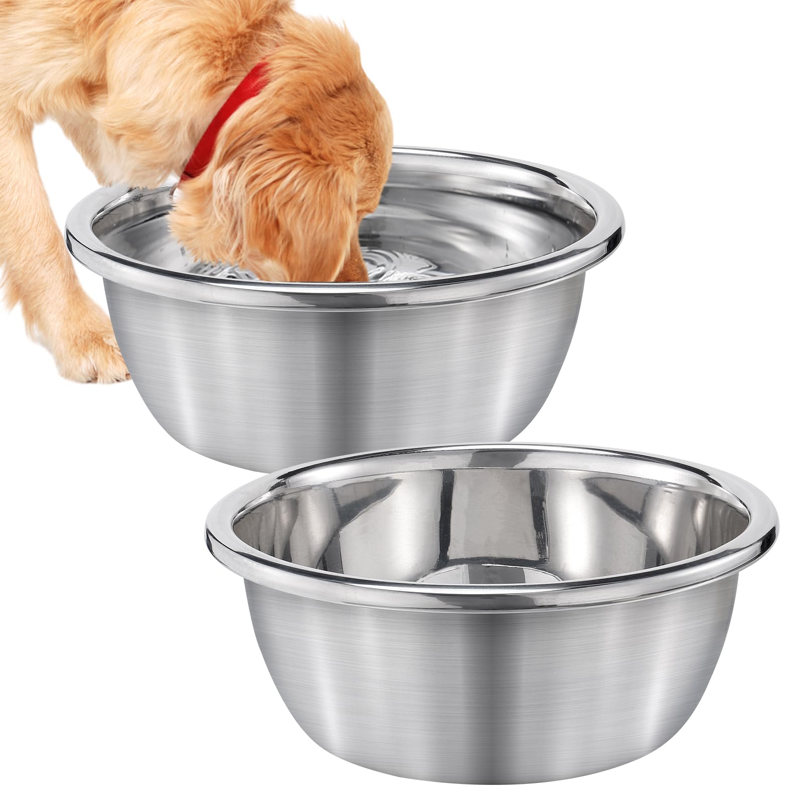 An application scenario or product detail of dog stainless steel water bowl - Image 5