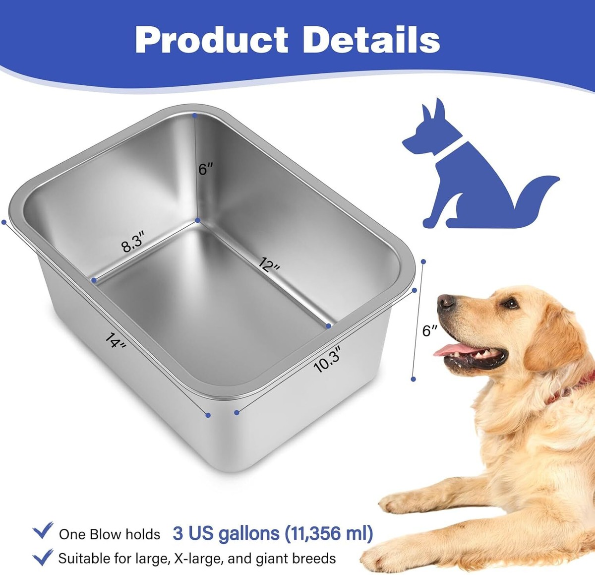 An application scenario or product detail of dog stainless steel water bowl - Image 15