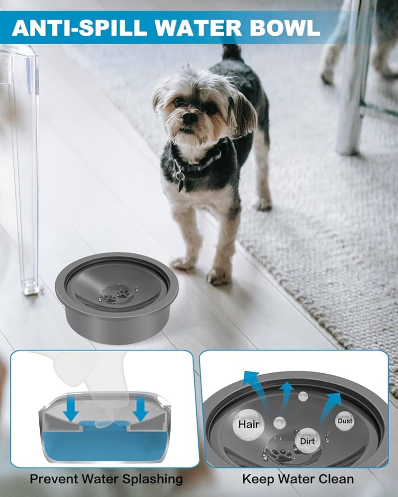 An application scenario or product detail of dog water dish for messy drinkers - Image 24