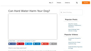 Dogs Naturally - Water Filtration Solutions