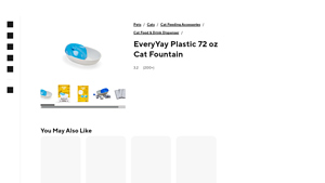 DoorDash - EveryYay Plastic 72 oz Cat Fountain