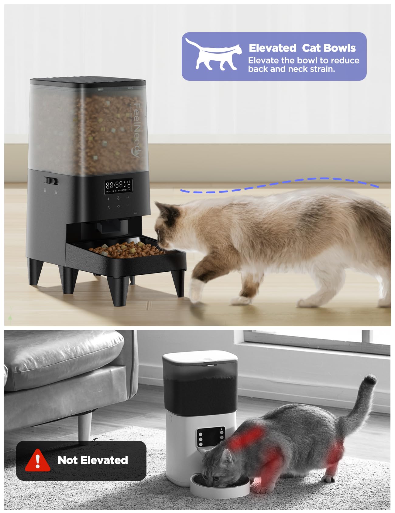 An application scenario or product detail of elevated cat feeder - Image 13