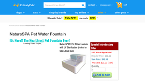Entirely Pets - UV Sterilization System