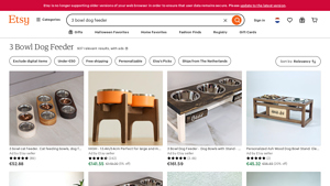 Etsy - 3 Bowl Dog Feeder