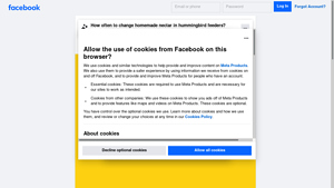 Facebook - Hummingbird Nectar Care