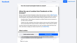 Facebook - Hummingbird Feeder Care