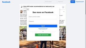 Facebook - GPS Tracker for Horses