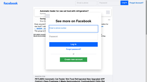 Facebook - Automatic Cat Feeder with Refrigeration