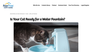 Fear Free Happy Homes - Cat Fountains Guide
