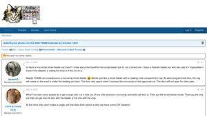 Feline Diabetes - Microchip Timed Feeder
