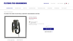 Flying Pig - One Plus Wall Mount Grooming Dryer