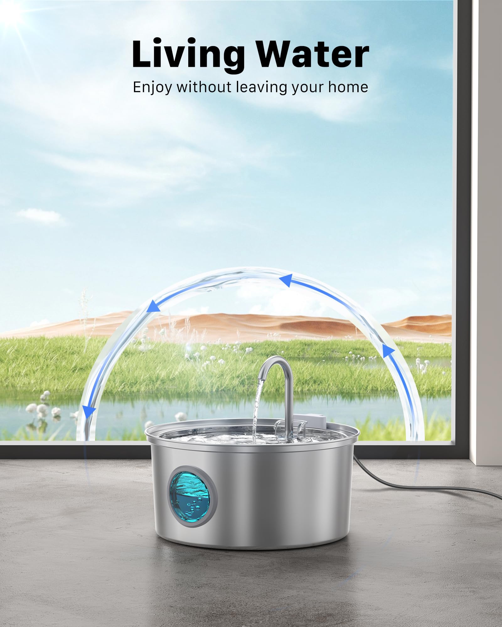 An application scenario or product detail of fofnon pet water fountain - Image 15