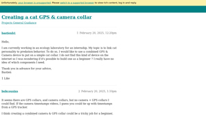 Arduino - Cat GPS & Camera Collar