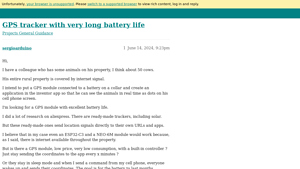 Arduino - GPS Tracker for Animal Monitoring