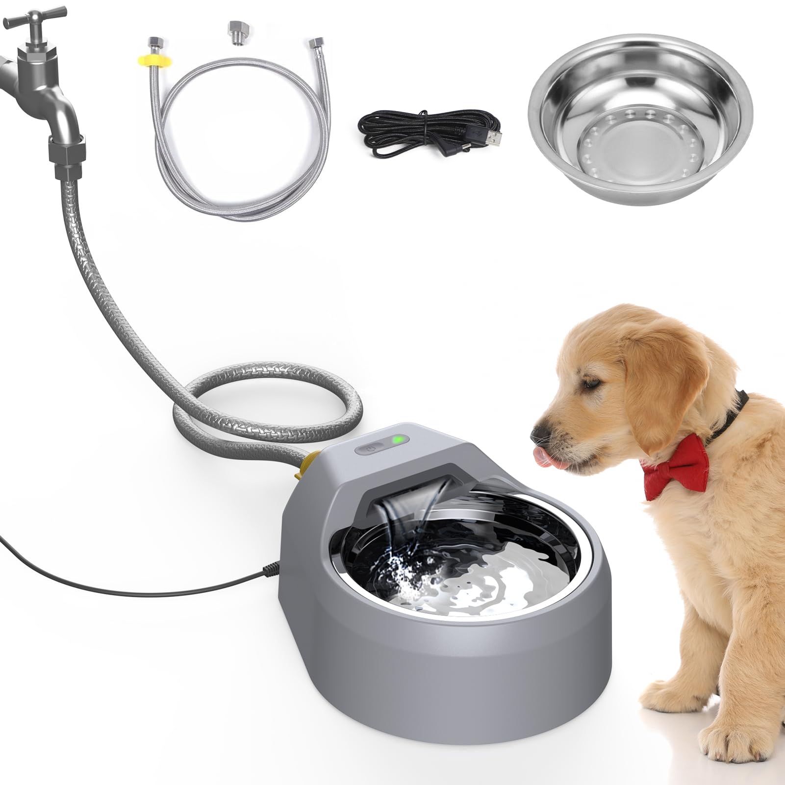 An application scenario or product detail of fountain dog water bowl - Image 3
