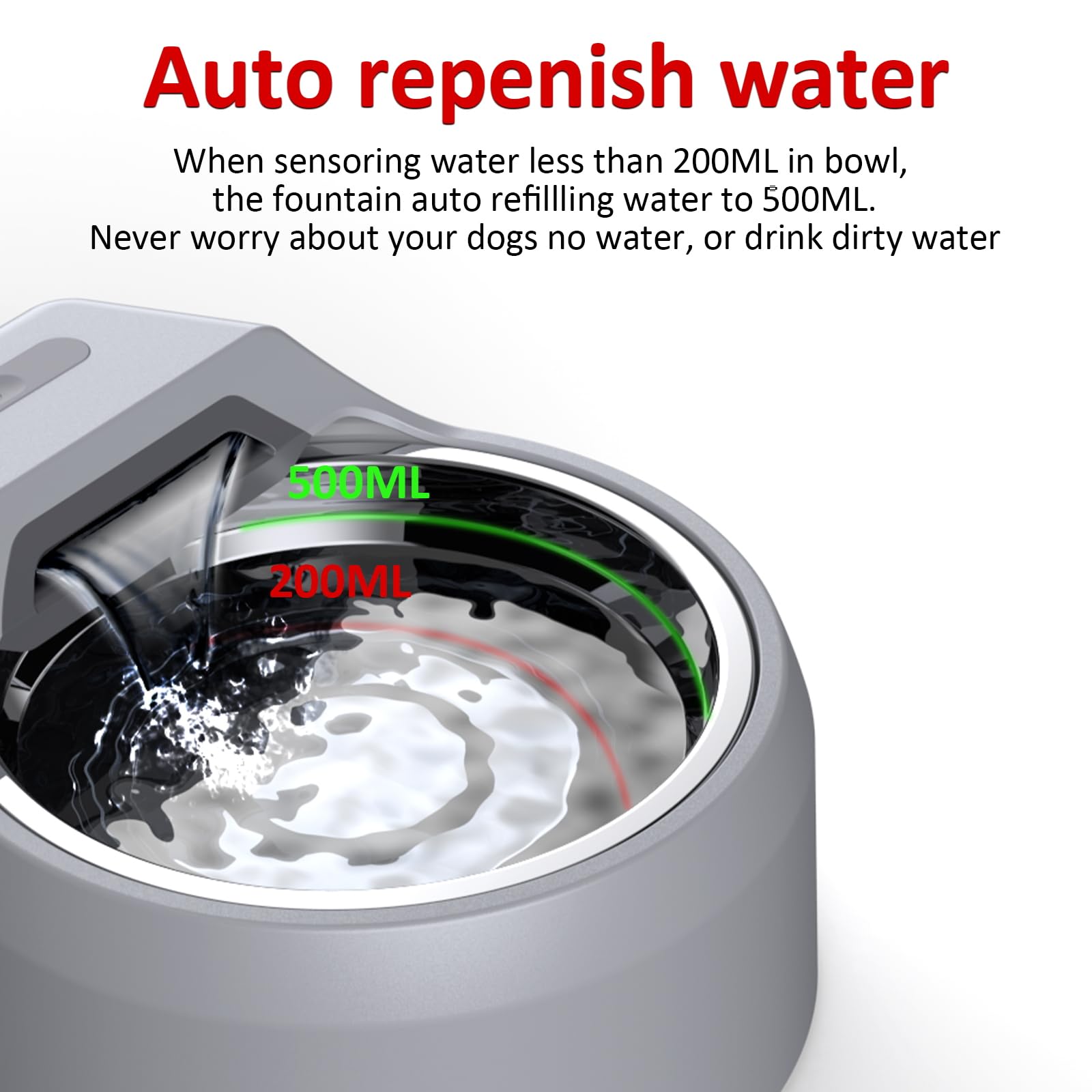 An application scenario or product detail of fountain dog water bowl - Image 21